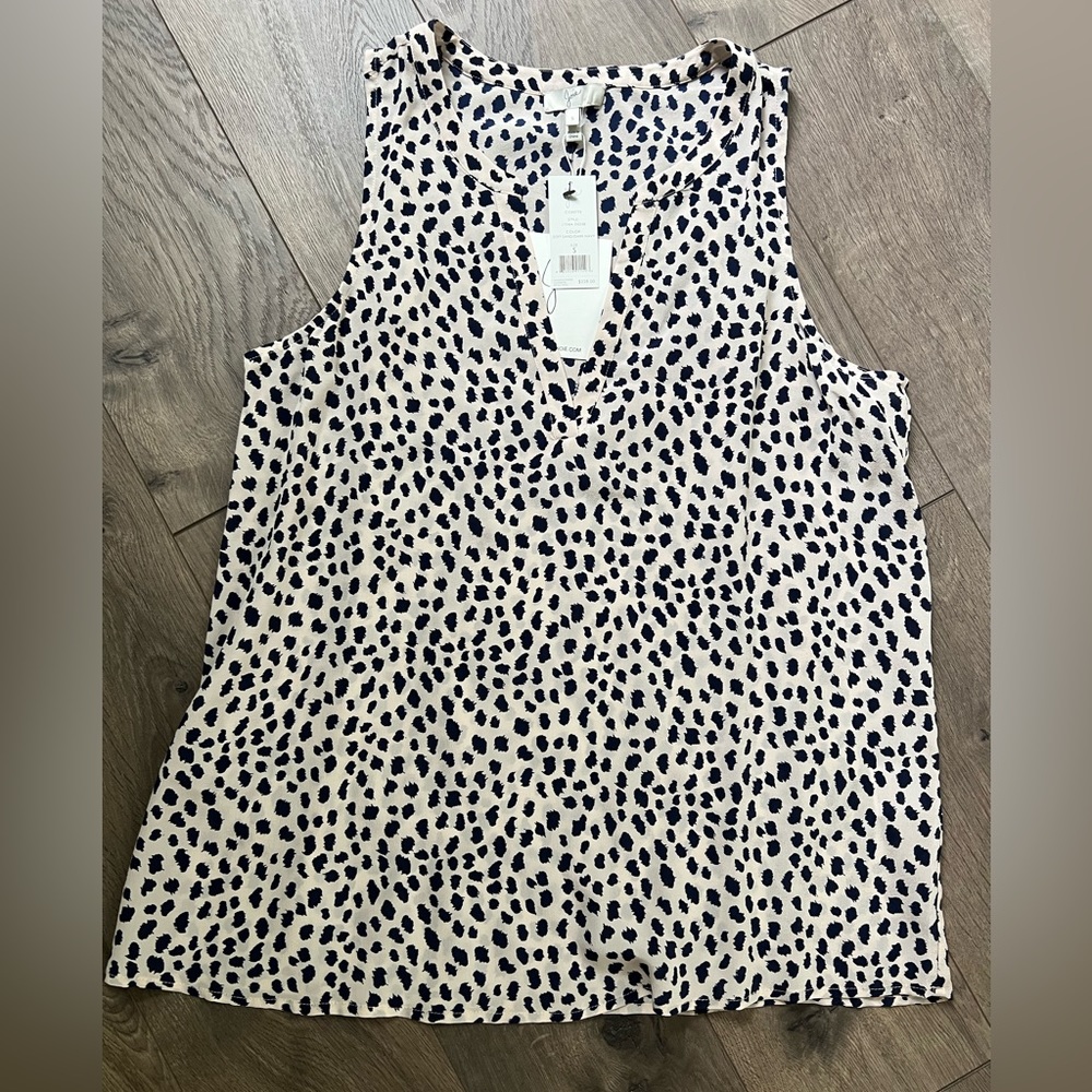 Joie Corette Cheetah Print Silk Top